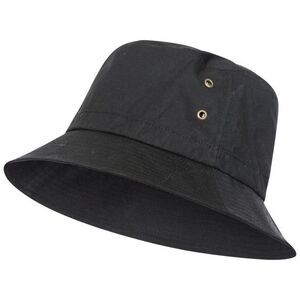 Trespass Unisex Adult Waxy Bucket Hat / Black